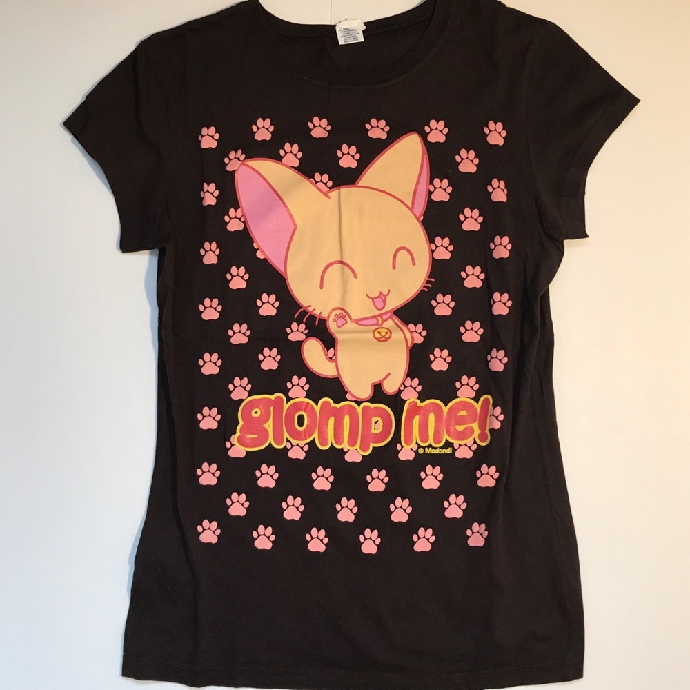 Anime Cat Graphic T-Shirt